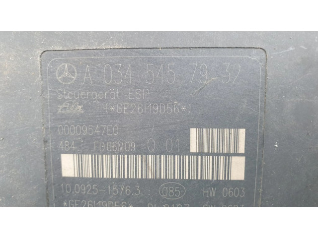 Блок АБС A0054314312, A0345457932   Mercedes-Benz  CLK A209 C209  2002-2009 года