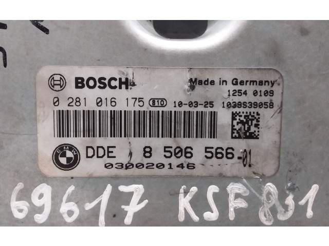 Řídící jednotka 8506566, 0281016175   BMW 3 E90 E91 2010
