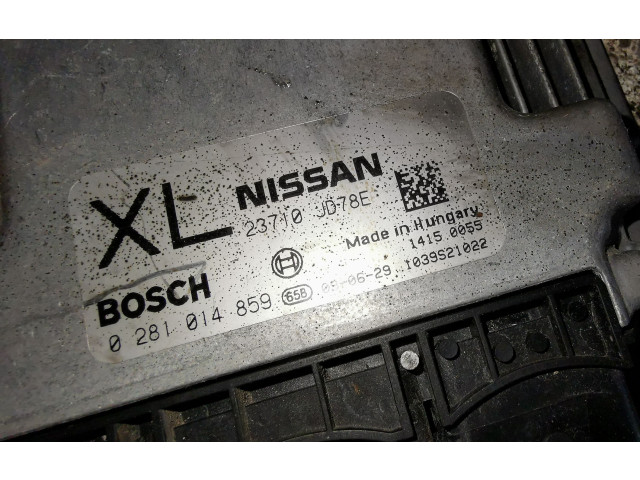 Řídící jednotka 0281014859, 23710JD78E   Nissan Qashqai+2 2010