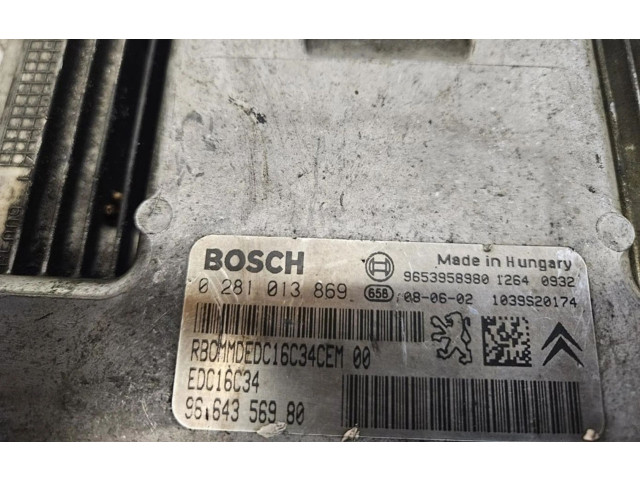 Řídící jednotka 9664356980   Fiat Scudo 