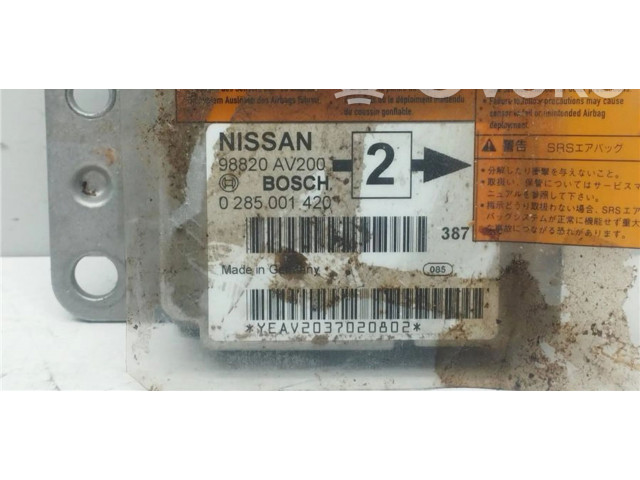 Блок подушек безопасности 98820AV200, 0090019   Nissan Primera