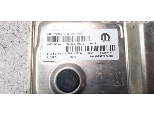 Блок управления двигателя 52218440   Fiat 500X
