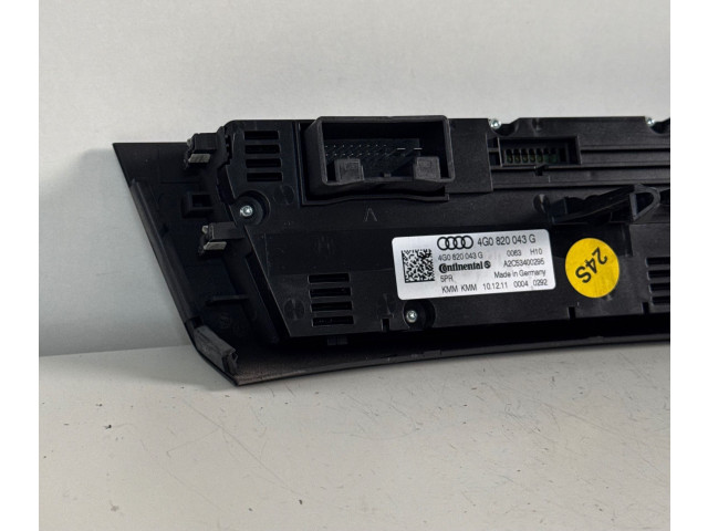 Блок управления климат-контролем 4G0820043G, A2C53400295   Audi A6 S6 C7 4G