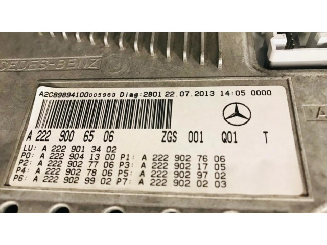 Přístrojová deska  Mercedes-Benz S W222 2014 A2229006506, 2229006506  