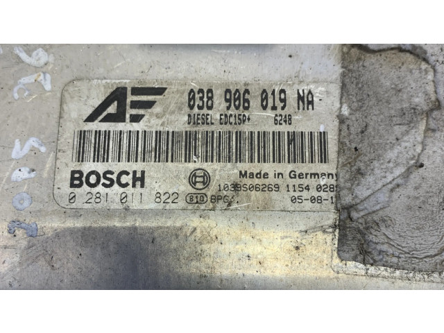 Блок управления двигателя 038906019NA, 0281011822   Seat Alhambra (Mk1)