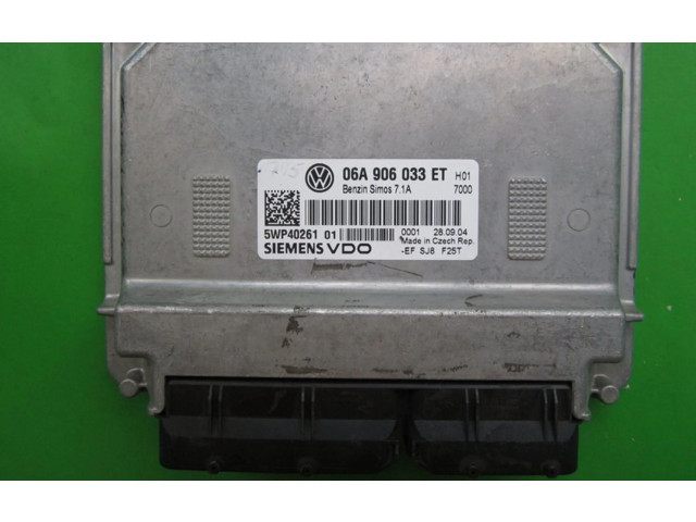 Блок управления двигателем Блок управления 06A906033ET, 5WP40261   Volkswagen Touran I
