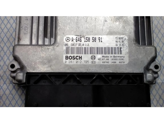 Řídící jednotka A6461505091, 0281012725   Mercedes-Benz C W203 2003