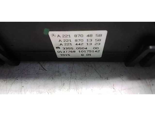 Блок управления климат-контролем A2218704858   Mercedes-Benz S W221