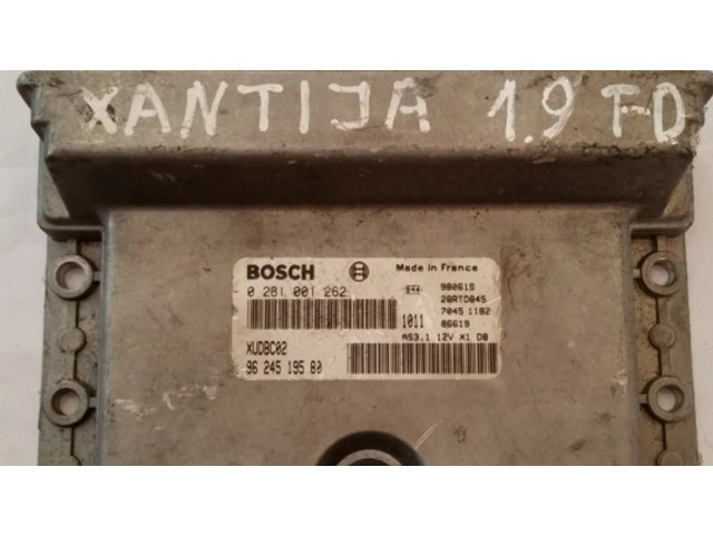 Блок управления двигателя 0281001262, 9624519580   Citroen Xantia