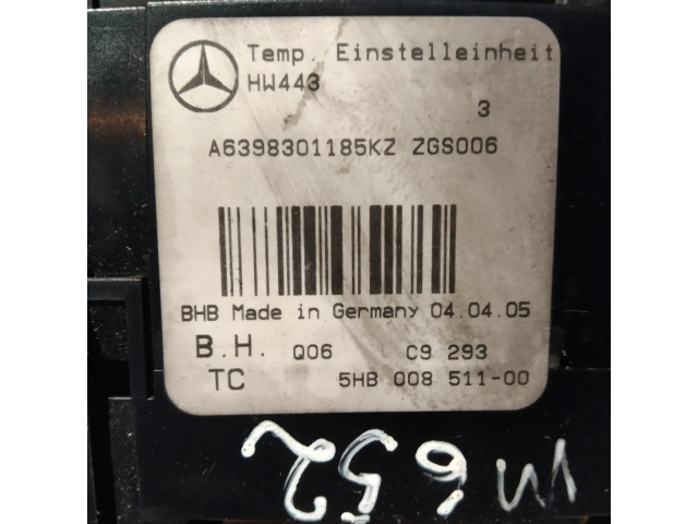 Блок управления климат-контролем A6398301185KZ   Mercedes-Benz Vito Viano W639