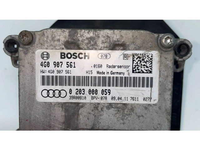 Радар круиз контроля     4G0907561, 0203000059  Audi A7 S7 4G