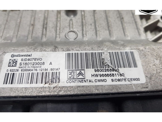 Řídící jednotka 9800268980, 9800268980   Peugeot 5008 2012