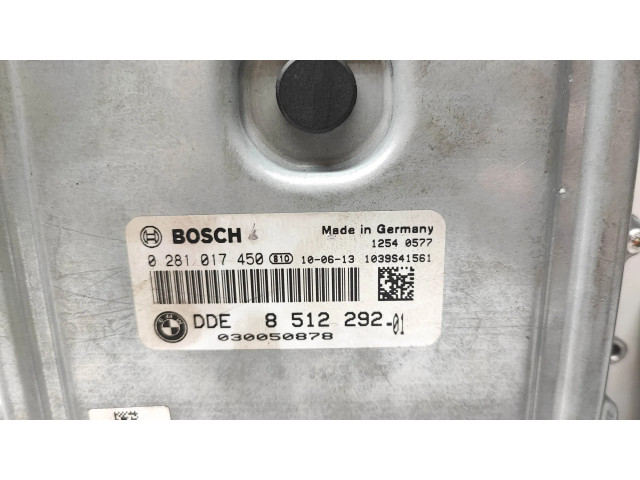 Řídící jednotka 8512292, 0281017450   BMW 3 E90 E91 2011