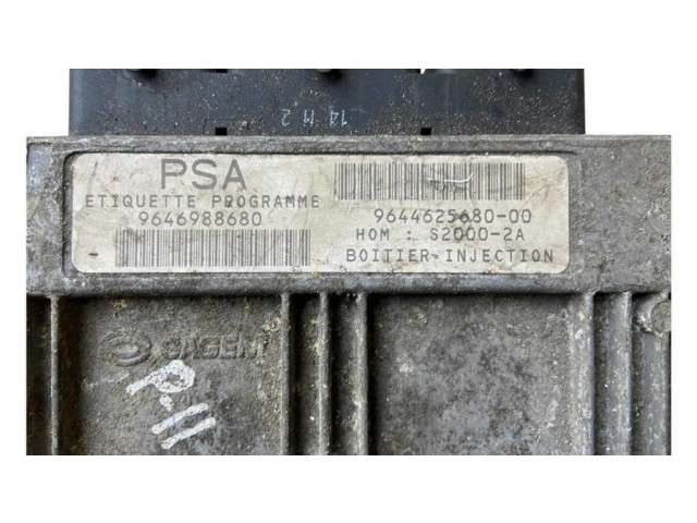 Блок управления двигателя 964462568000, 9646988680   Peugeot 206