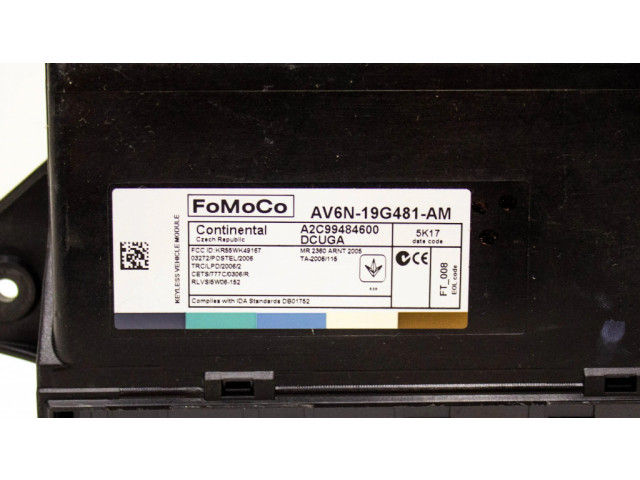 Блок комфорта AV6N19G481AM   Ford Kuga II   
