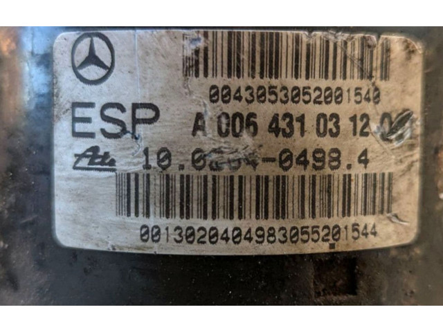 Jednotka ABS A0064310312, A0365454032   Mercedes-Benz C W203 2005