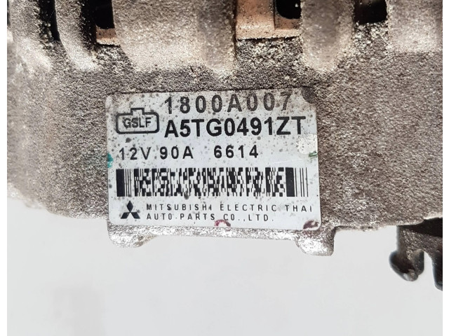 Генератор 1800A007, A5TG0491ZT   Mitsubishi L200      
