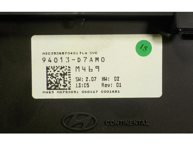 Přístrojová deska  Hyundai Tucson TL 2017 94013D7AM0, 94013D7AM0  