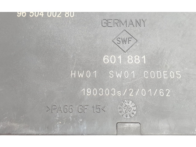 Блок управления 9650400280, 9650400280   Peugeot 807
