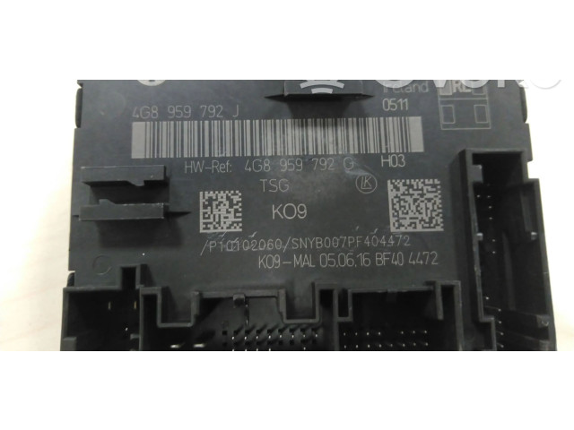 Блок управления дверью 4G8959792G, 4G8959792H   Audi A6 S6 C7 4G
