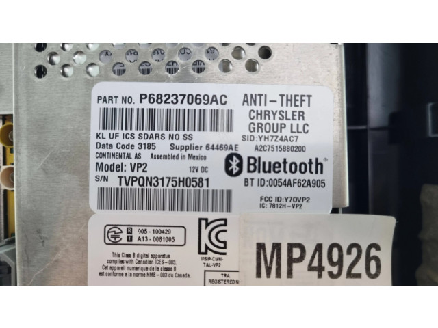 Дисплей    P68237069AC, 68237069AC   Chrysler 200