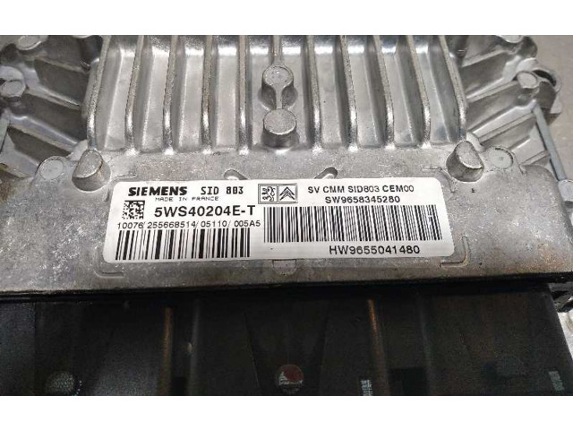 Řídící jednotka 9655041480, 9658345280   Peugeot 407 2005
