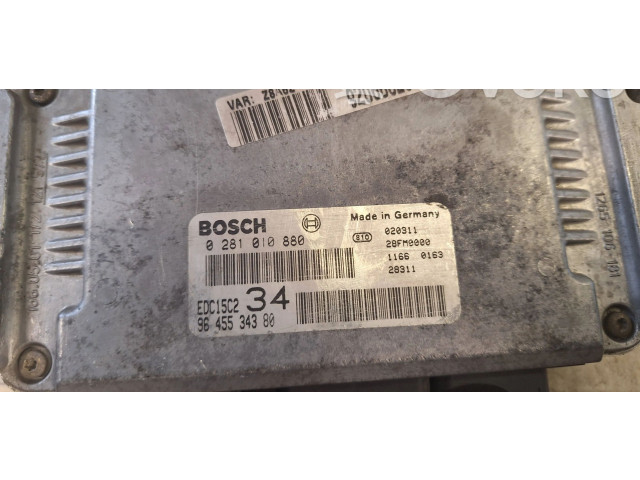 Řídící jednotka 0281010880, 9645534380   Peugeot 607 2002