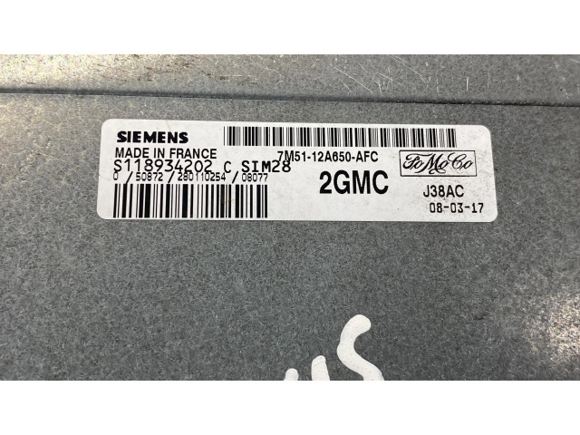 Řídící jednotka 7M5112A650AFC   Ford Focus 2008