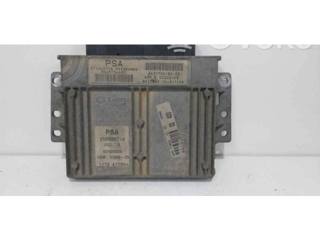 Блок управления двигателем ECU 9643134680   Peugeot 206+