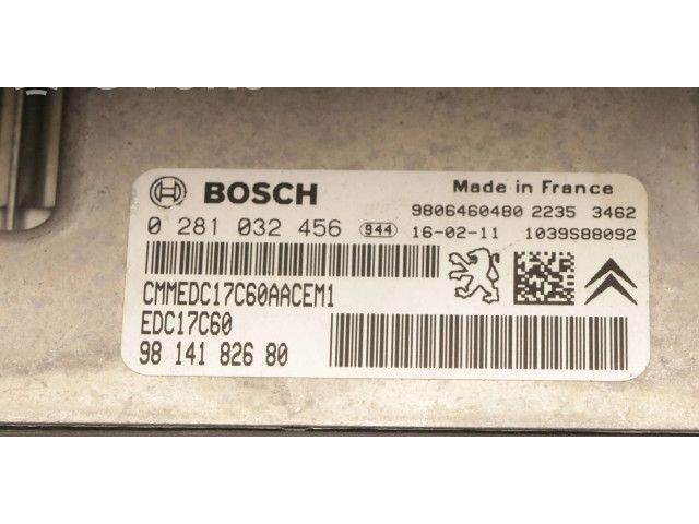 Řídící jednotka 0281032456, 9814182680   Peugeot 2008 I 2016