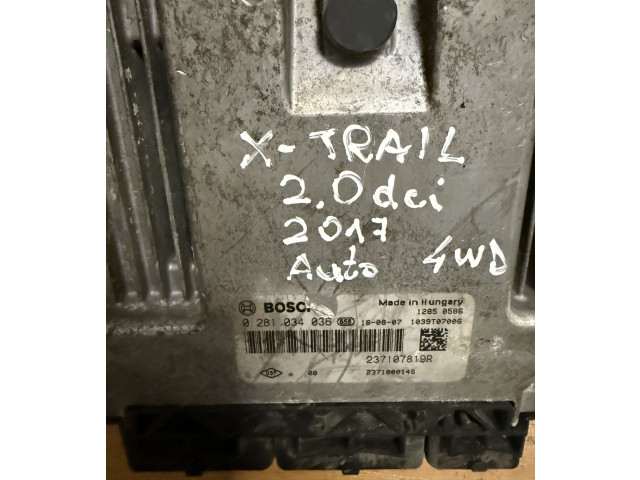 Řídící jednotka 0281034036, 237107819R   Nissan X-Trail T32 2016