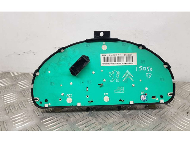 Панель приборов 9658241580, A2C53106797   Peugeot 1007       