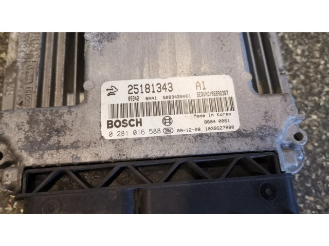 Řídící jednotka 25181343, 0281016588   Chevrolet Captiva 2008