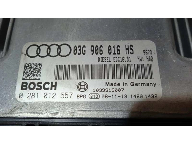 Блок управления двигателя 03G906016HS, 0281012557   Audi A6 S6 C6 4F