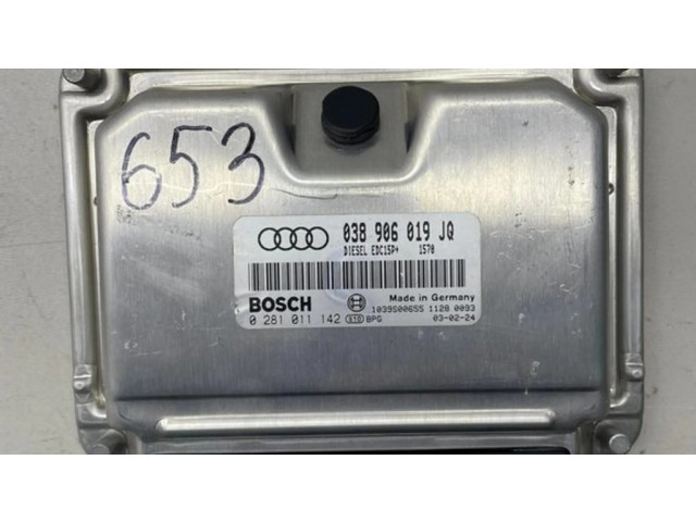 Блок управления двигателя 038906019jq, 0281011142   Audi A4 S4 B6 8E 8H