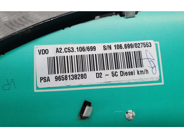 Přístrojová deska  Peugeot 407 2004 9658138280, A2C53106699  