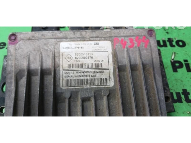 Блок управления двигателем Блок управления 8200513113, 8200593576.   Renault Logan I