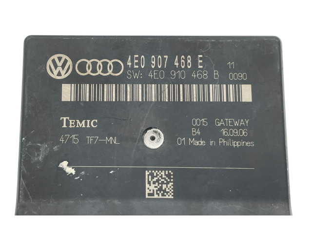 Řídící jednotka 4E0907468E, 4E0910468B   Audi A8 S8 D3 4E 2006