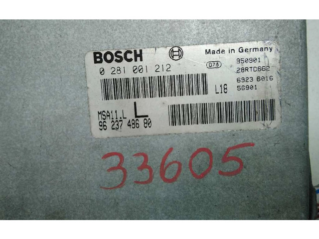 Řídící jednotka 9623748680, 33605   Peugeot 605 1994