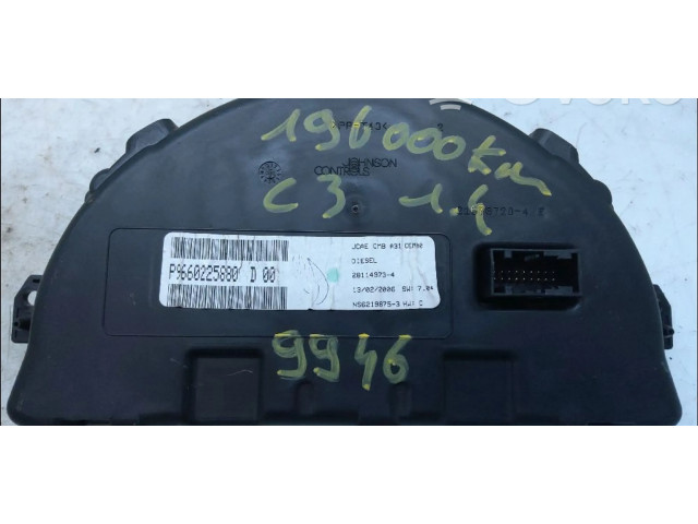 Панель приборов 6105WL, 9660225880   Citroen C3       