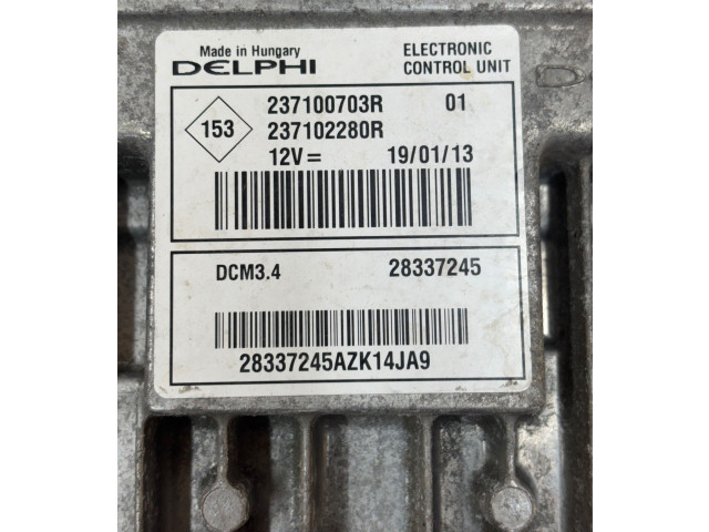 Řídící jednotka 237100703R, 28337245   Dacia Duster 2010