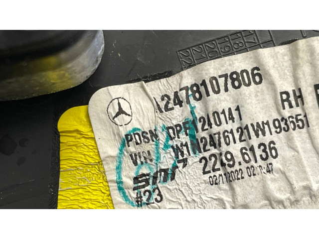 Zpětné zrcátko pravé Mercedes-Benz GLB x247 2020  A2478107806  
