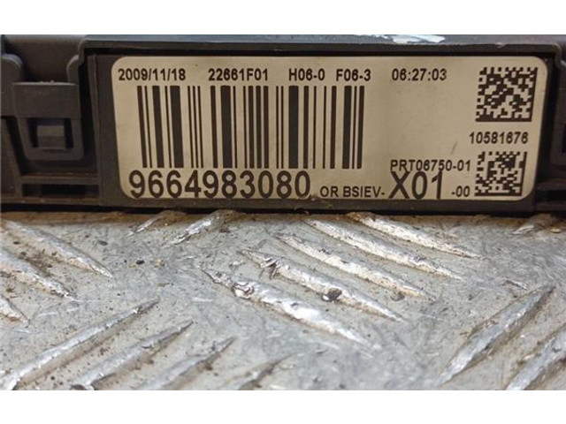   Pojistková skříňka 9664983080, 9664983080   Peugeot 207 2009