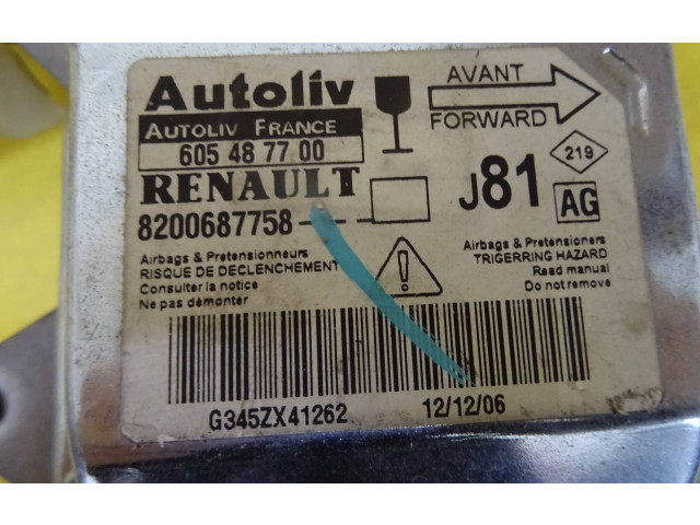 Блок подушек безопасности 605487700, 8200687758   Renault Espace -  Grand espace IV