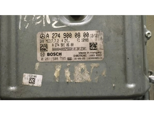 Řídící jednotka A2749000800, 0261S08785   Mercedes-Benz C W205 2014