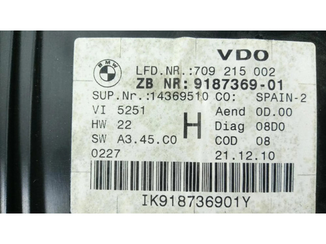 Přístrojová deska  BMW X1 E84 2011 918736901  