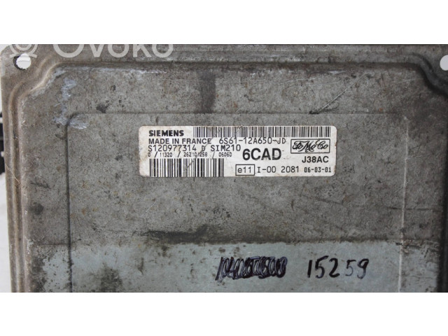 Řídící jednotka 6S6112A650JD, S120977314D   Ford Fiesta 2006