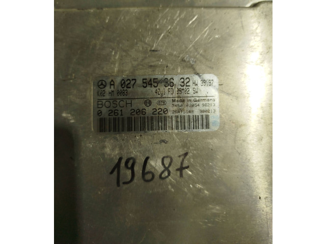 Блок управления двигателя a0275453632, 0261206220   Mercedes-Benz CLK A208 C208