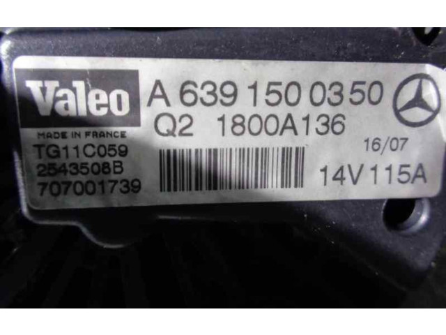 Генератор Q21800A136, A6391500350   Mitsubishi Colt      
