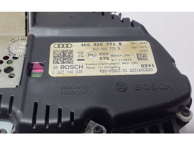 Přístrojová deska  Audi A6 S6 C8 4K 2020 4K0920771B  